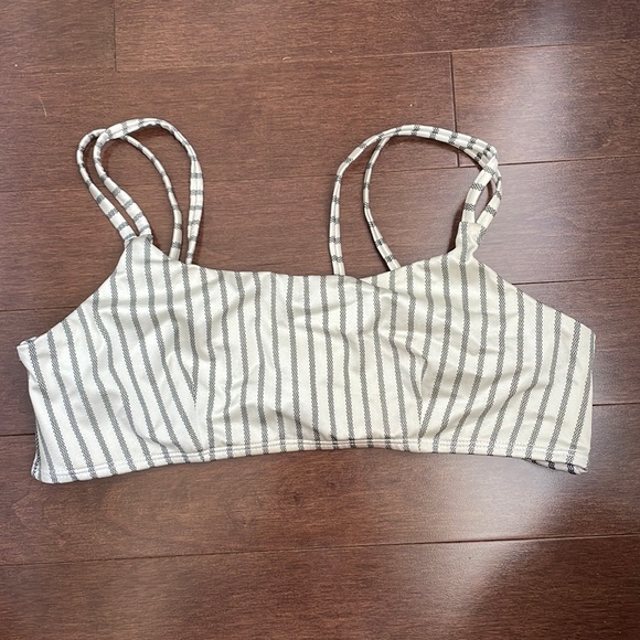 Striped Bathing Suit Top - Picture 1 of 3